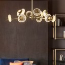 Loft Industry Modern - Gold Ring Diamond Chandelier